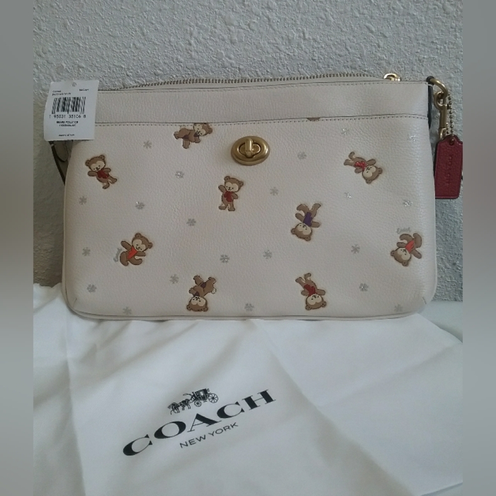 Coach Winter Bears Polly Purse